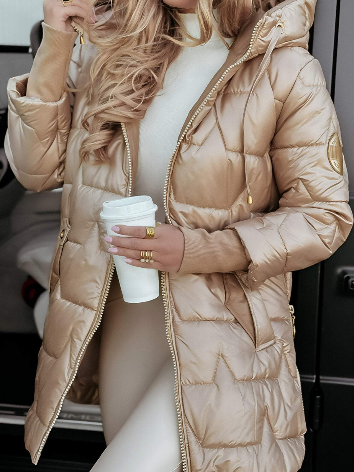 Veste Chaude à Capuche pour Femmes