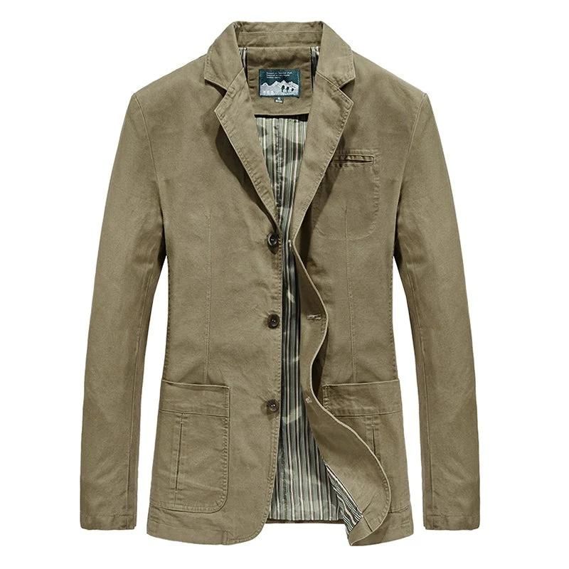 Gabriel | Manteau Imperméable Casual d'Affaires pour Homme avec Col Revers et Multiples Poches