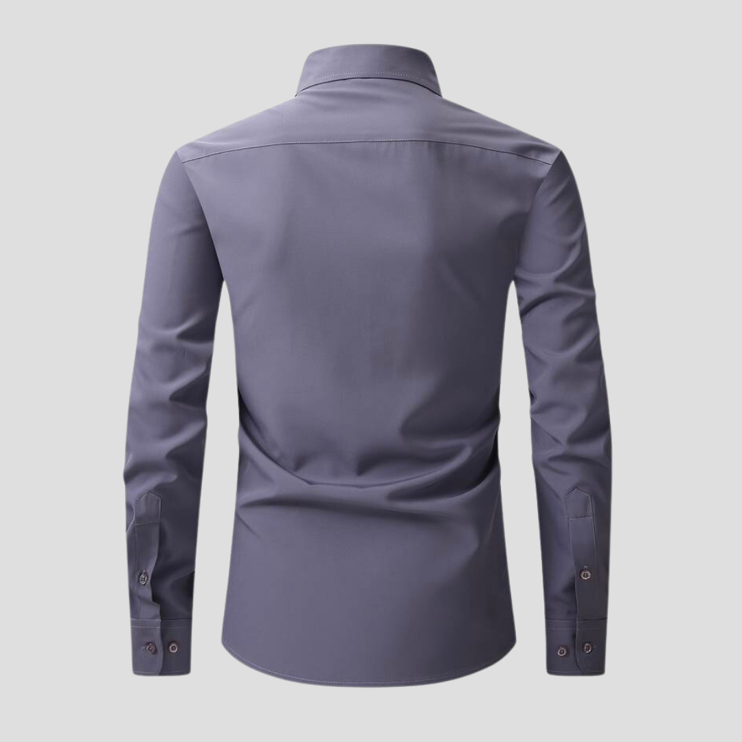 Romain – Chemise de bureau sans repassage, élégante et pratique