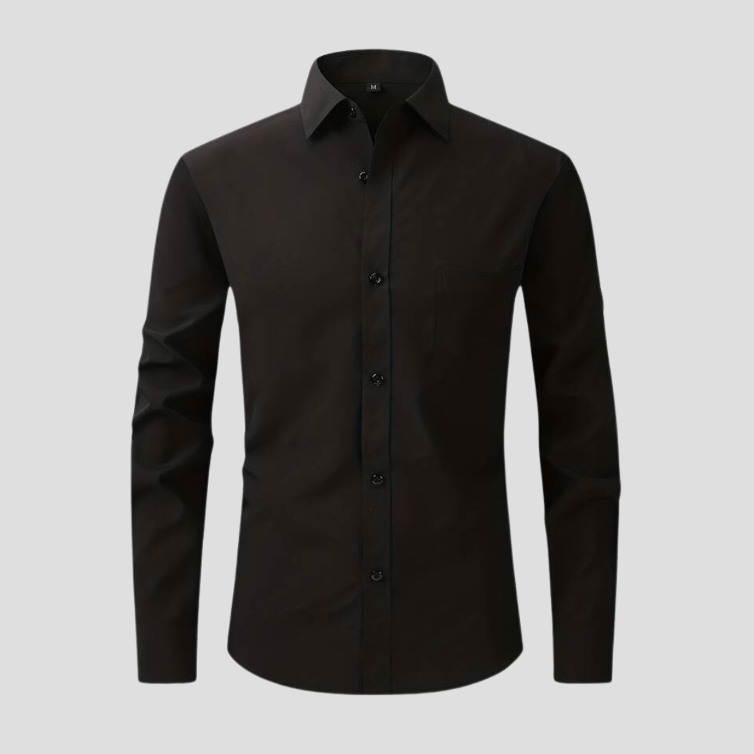 Romain – Chemise de bureau sans repassage, élégante et pratique