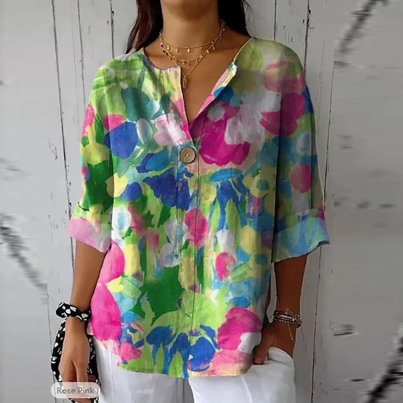 Leslo | Blouse Fleurie Élégante pour Femmes