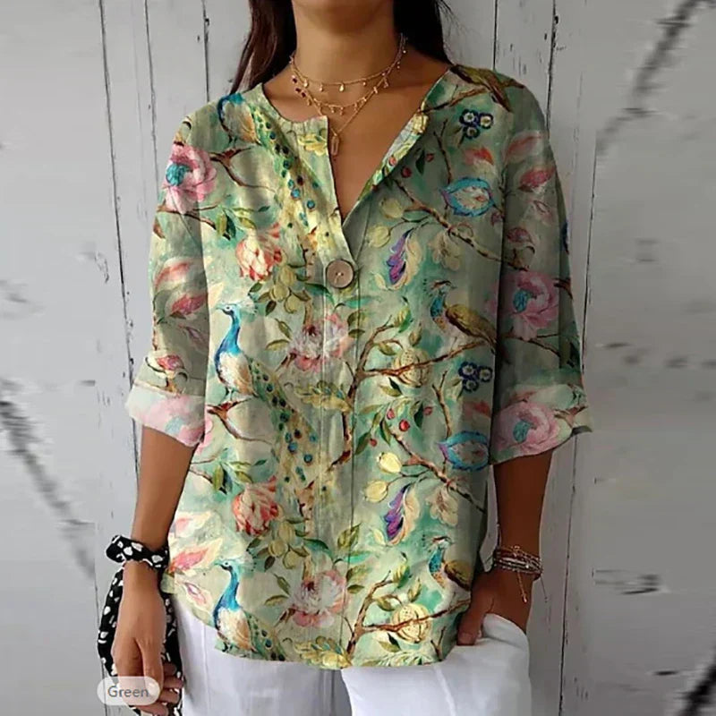 Leslo | Blouse Fleurie Élégante pour Femmes