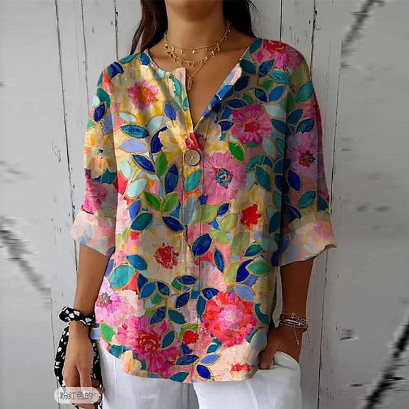 Leslo | Blouse Fleurie Élégante pour Femmes