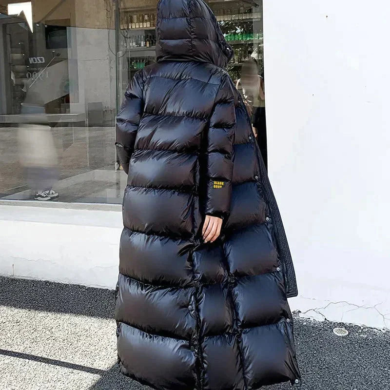 Manteau Matelassé Épais à Capuche pour Femmes