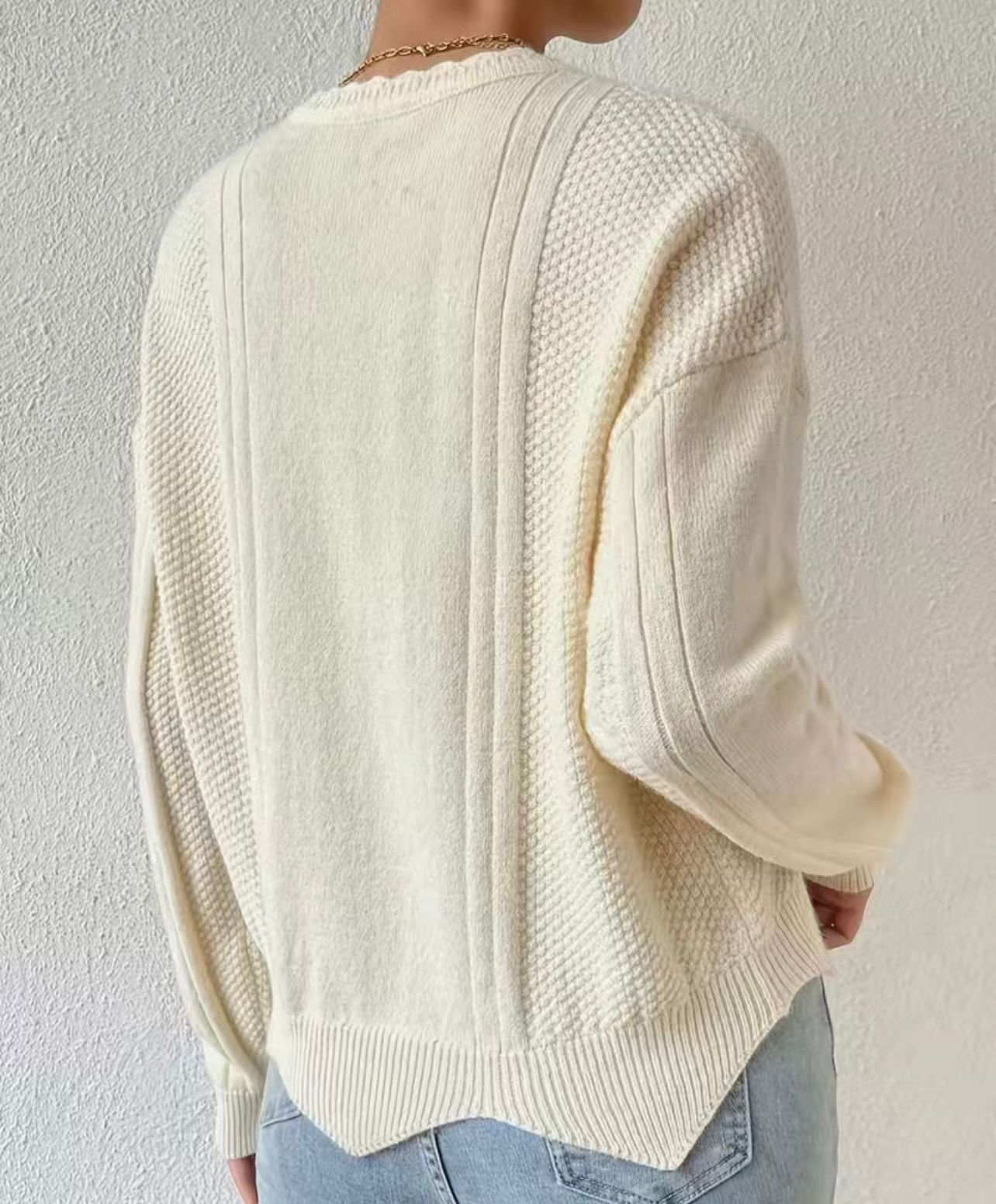 Pull Blanc élégant pour Femmes