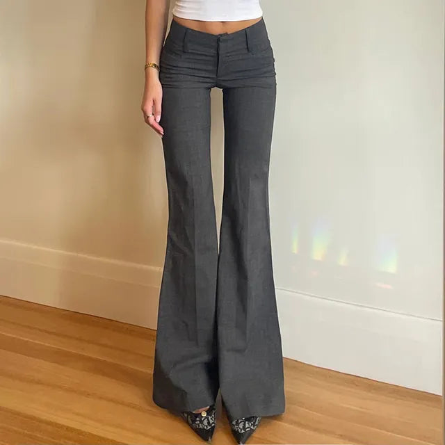 Hadlee - Pantalon évasé à taille moyenne-haute