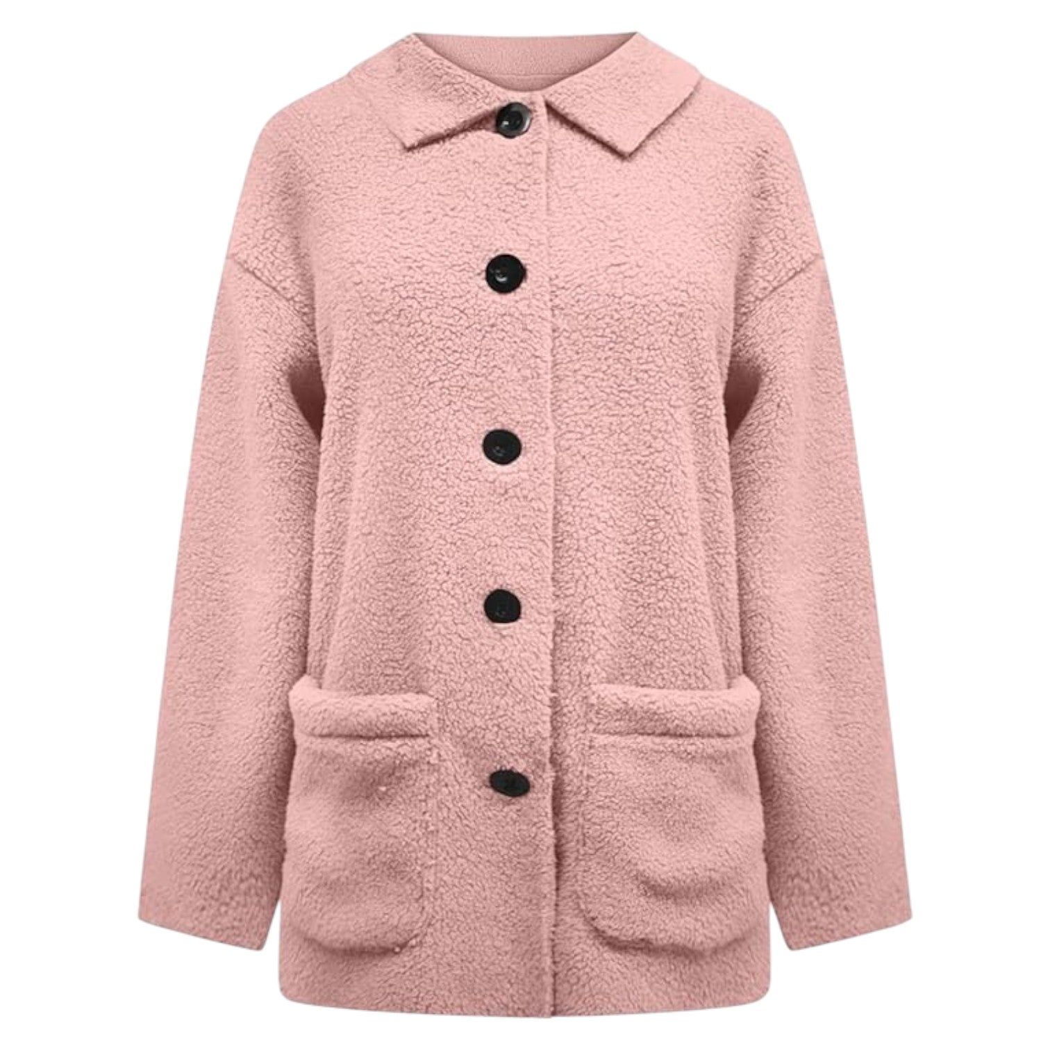 Amelia – Manteau d’Hiver Doux pour Femmes avec Fermeture à Boutons