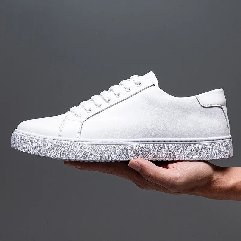 Michel | Sneakers en Cuir Haut de Gamme à Lacets pour Homme – Confort et Durabilité