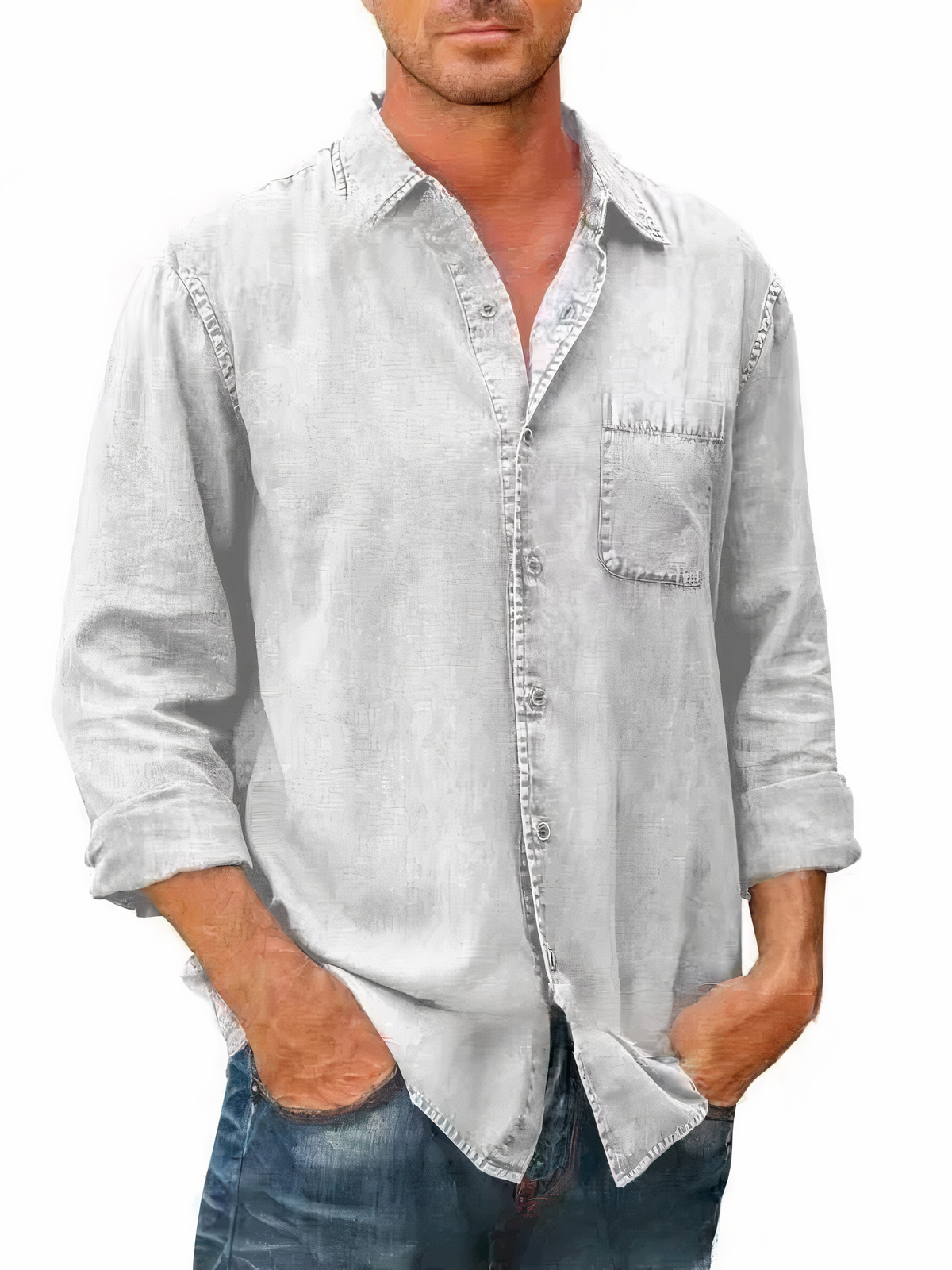 Chemise en jean à manches longues - Mateo