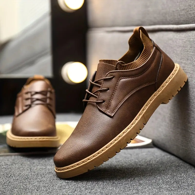 Henry - Chaussures en Cuir Antidérapantes Classiques et Stylées d'Automne pour Hommes