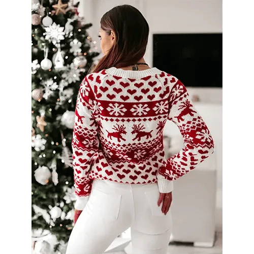 Amarylis | Pull de Noël en tricot festif pour femme