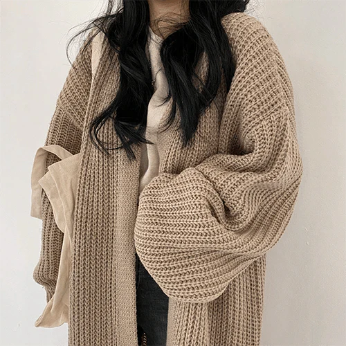 Anzelle | Cardigan long chaud et élégant pour femme