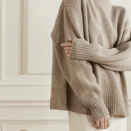 Aracelia | Pull col ras du cou oversize pour un look hivernal chic