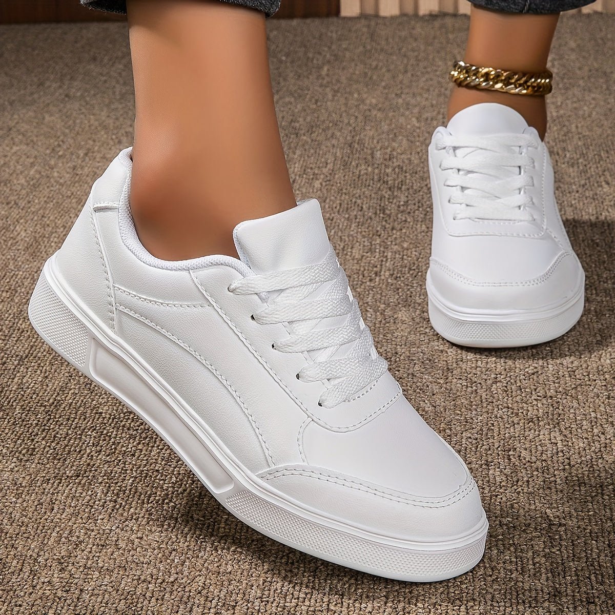 Ardelle | Chaussures Mi-Montantes Confortables pour Femmes | Blanc