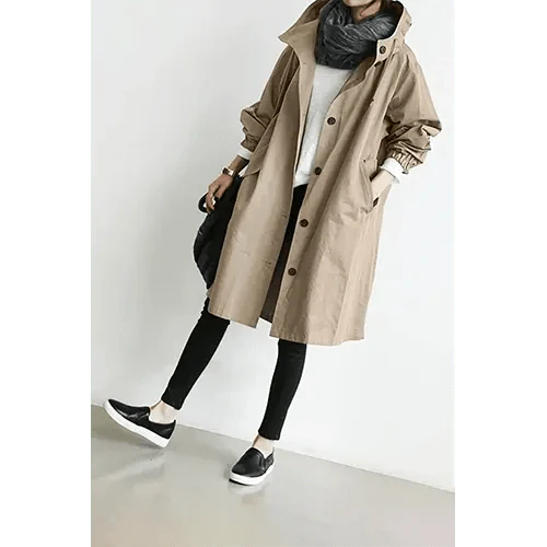 Ariela | Trench-coat long imperméable et chic pour femme