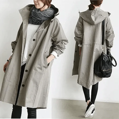 Ariela | Trench-coat long imperméable et chic pour femme