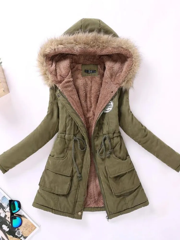 Parka Slim avec Capuche pour Femmes