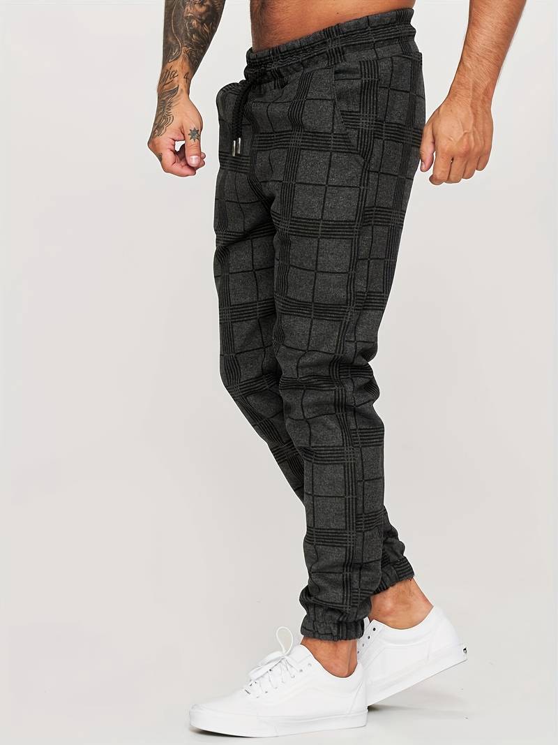 Pantalon de Jogging à Carreaux pour Hommes