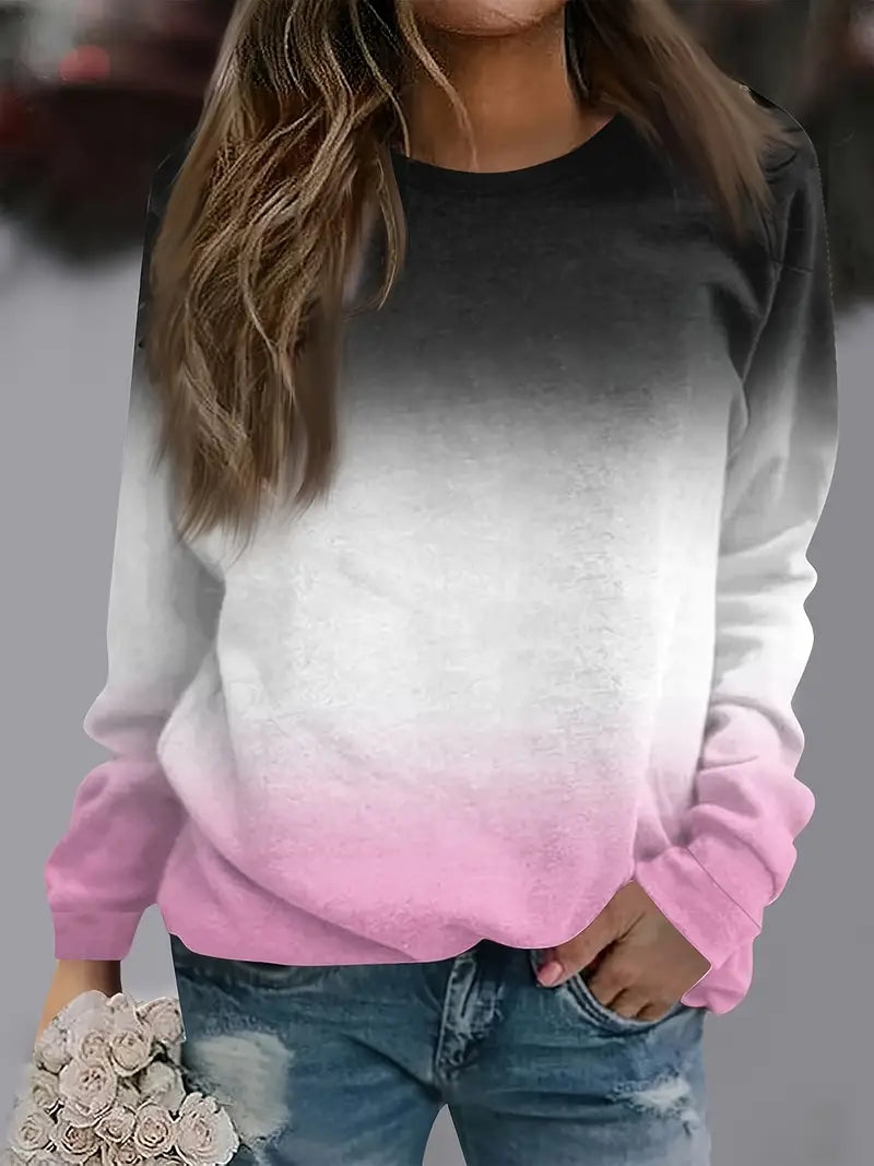 Pull-over Dégradé de Couleurs pour Femmes