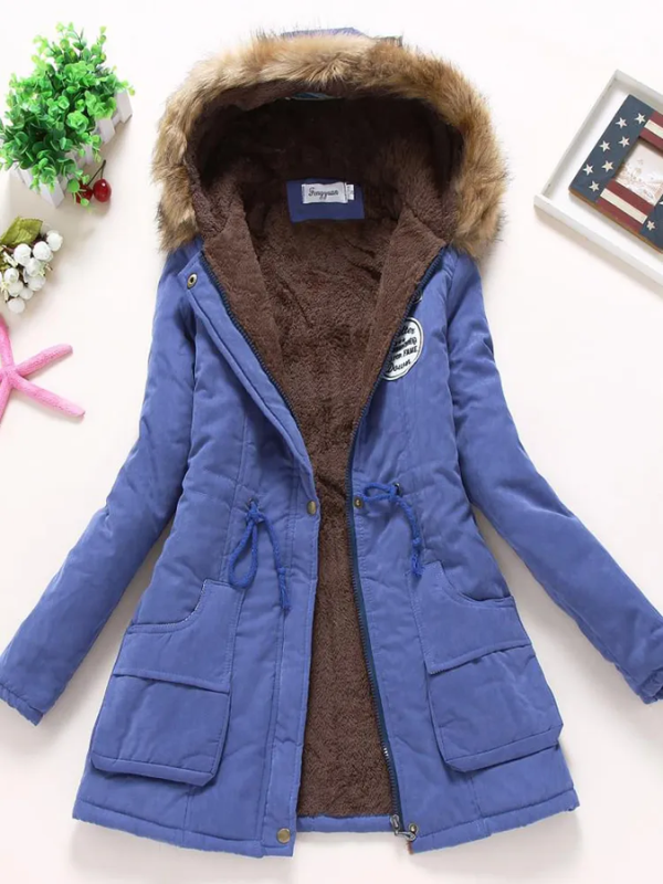 Parka Slim avec Capuche pour Femmes