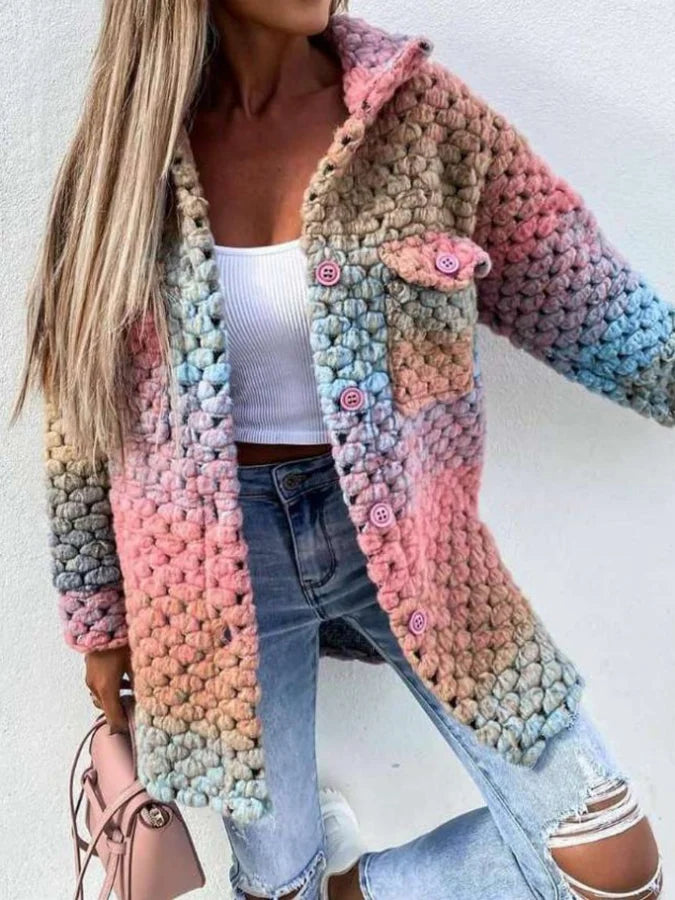 Manteau Multicolore pour Femmes - Violetta