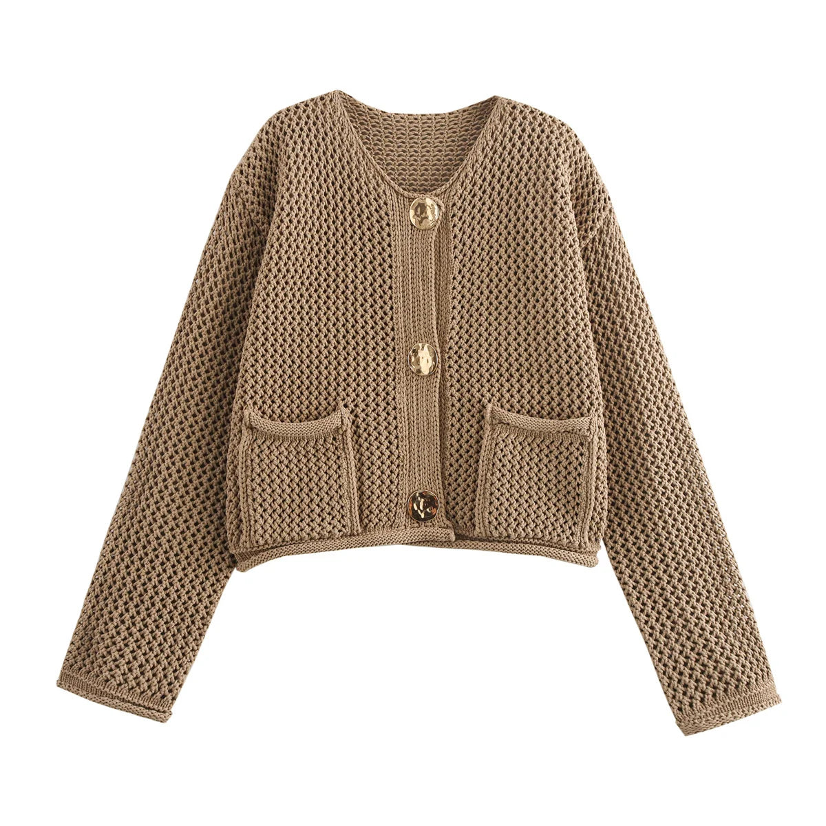 Cardigan Oversize Uni pour Femmes