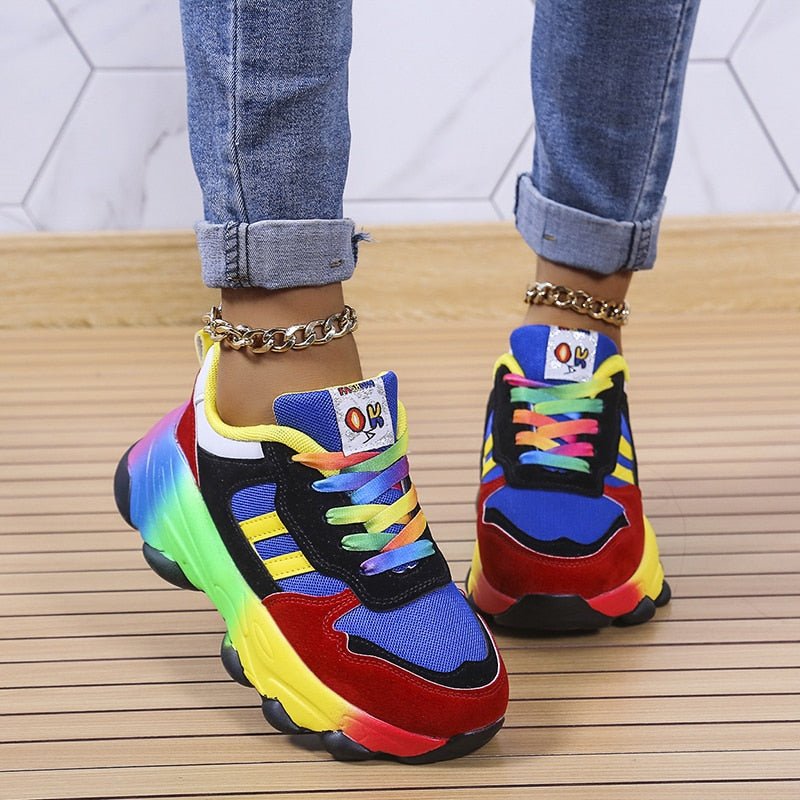 Camille - Sneakers Orthopédiques Décontractés Multicolores