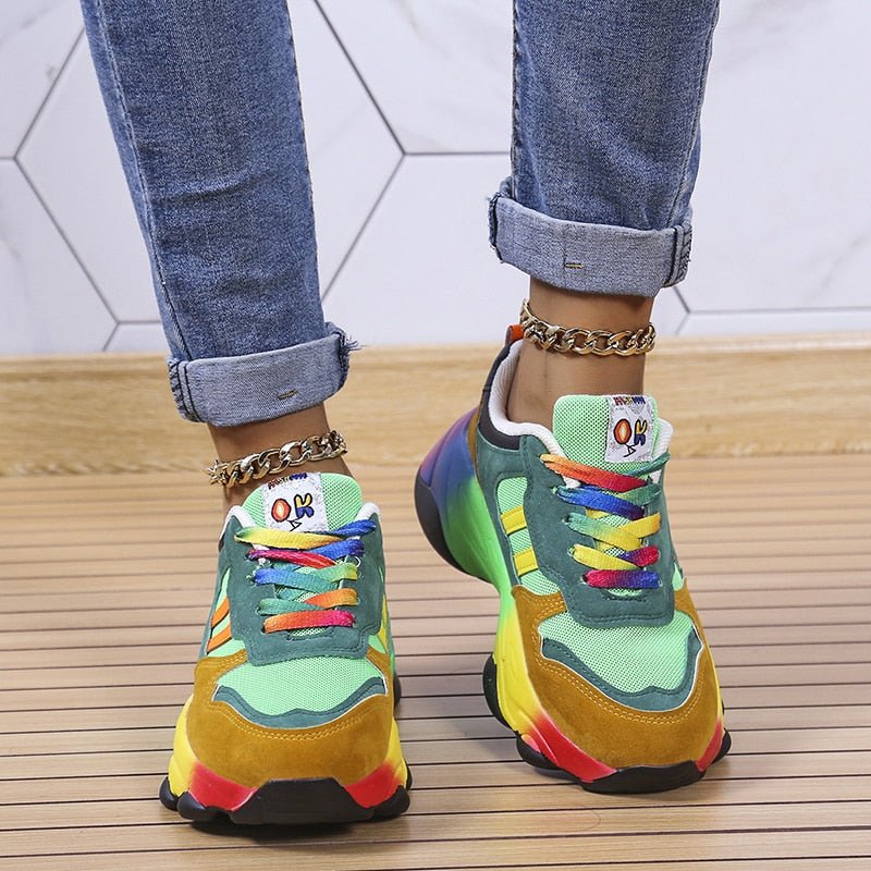 Camille - Sneakers Orthopédiques Décontractés Multicolores