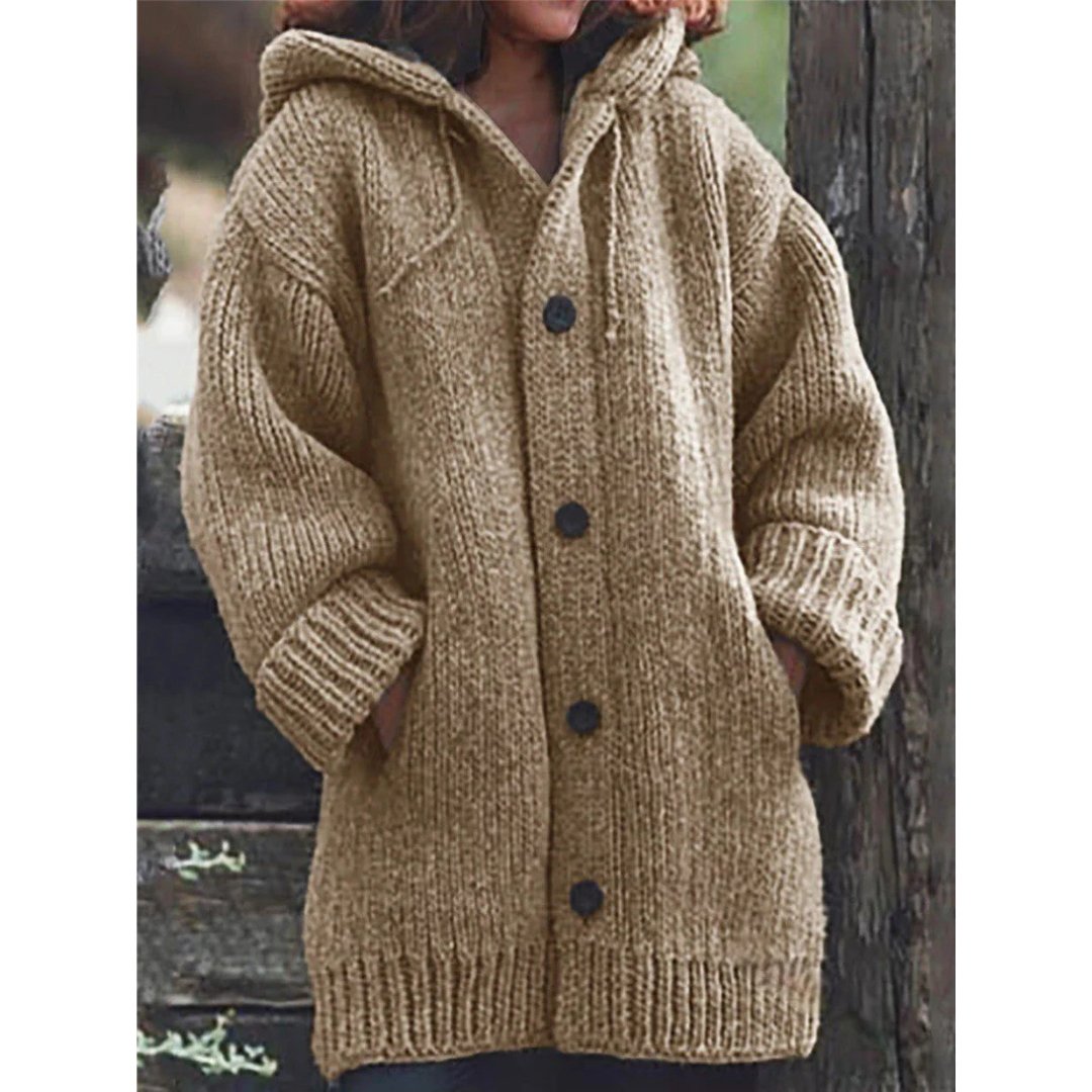 Celesta | Cardigan Long à Capuche pour Femme