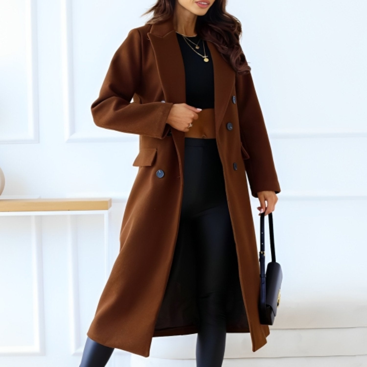 Celia | Manteau Laine Femme élégant et chaud pour l'hiver