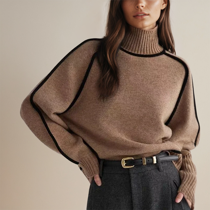 Pull élégant chic à la mode et confortable femmes