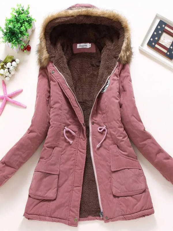 Parka Slim avec Capuche pour Femmes