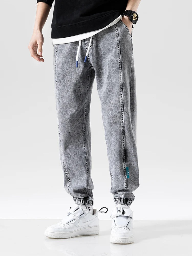 Pantalon de Jogging en Denim Coupe ample pour Hommes