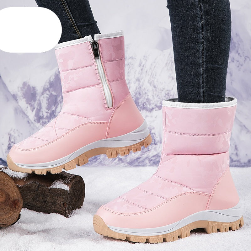 Aveline | Bottes Chaudes Anti-Dérapantes à Fermeture Latérale pour l’Hiver