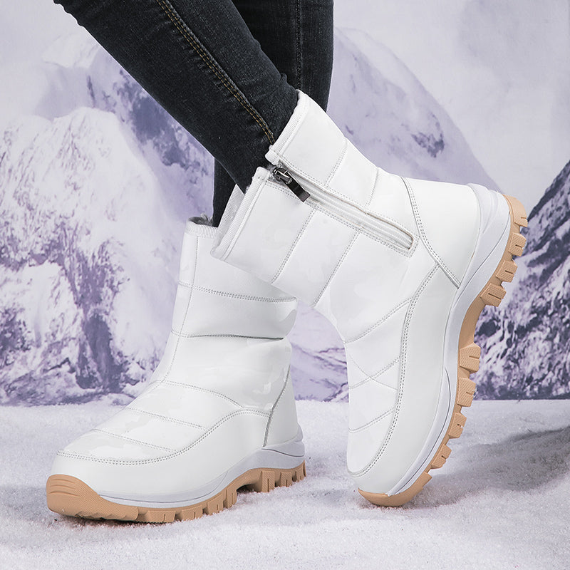 Aveline | Bottes Chaudes Anti-Dérapantes à Fermeture Latérale pour l’Hiver