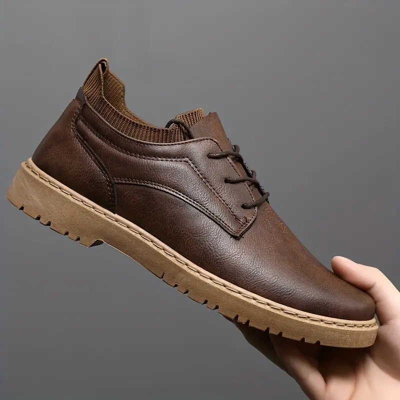 Henry - Chaussures en Cuir Antidérapantes Classiques et Stylées d'Automne pour Hommes