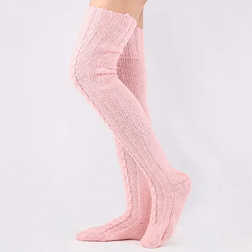 Eleonys | Chaussettes hautes en tricot élégantes pour l'hiver