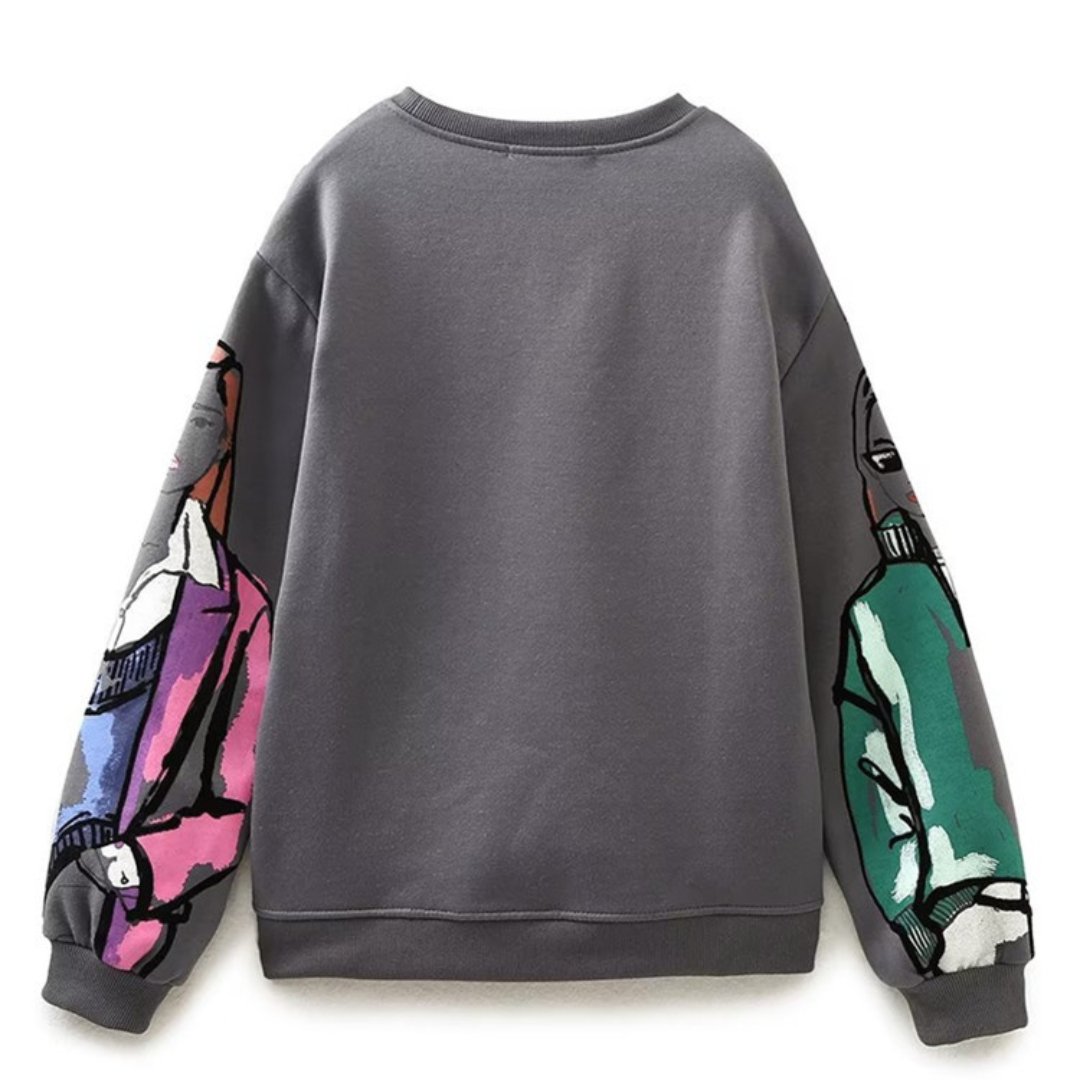 Elorys | Sweat-shirt imprimé chaud et moderne pour femme