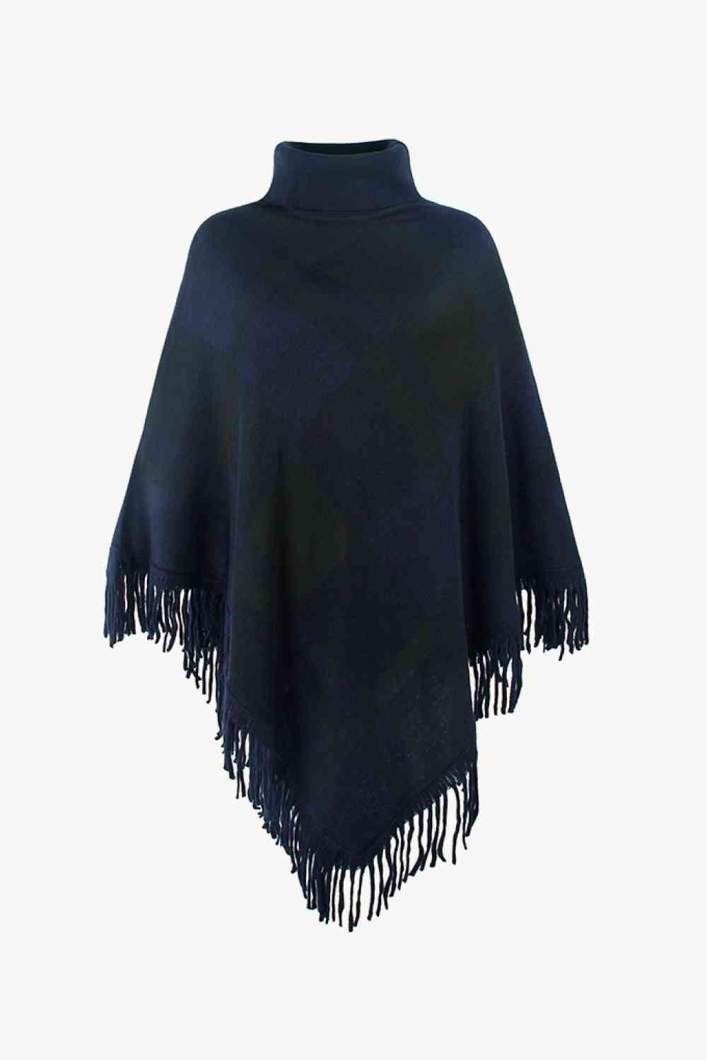 Poncho Moderne Doux et Chaud à Carreaux Femme