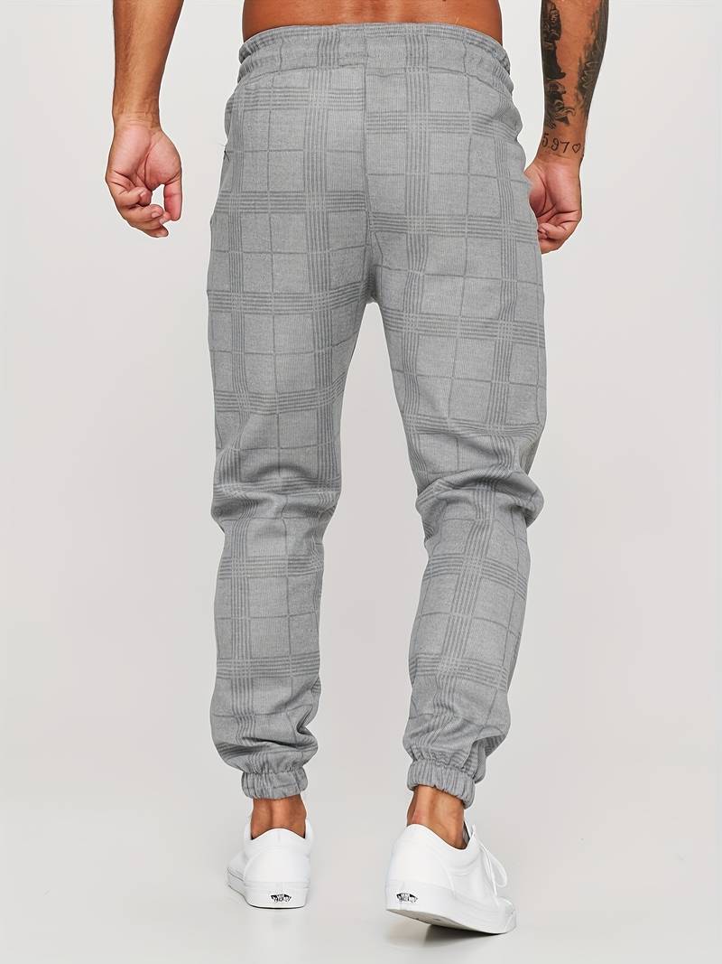 Pantalon de Jogging à Carreaux pour Hommes