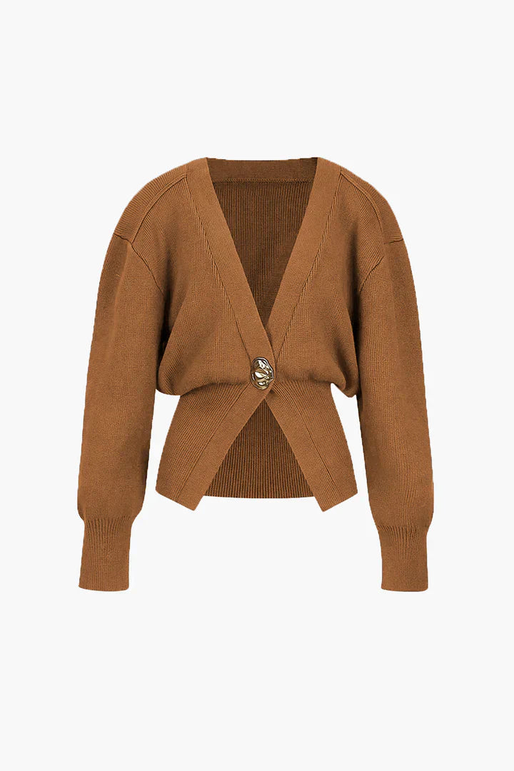 Cardigan en tricot boutonné de qualité supérieure femmes