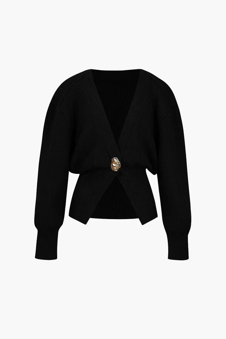 Cardigan en tricot boutonné de qualité supérieure femmes