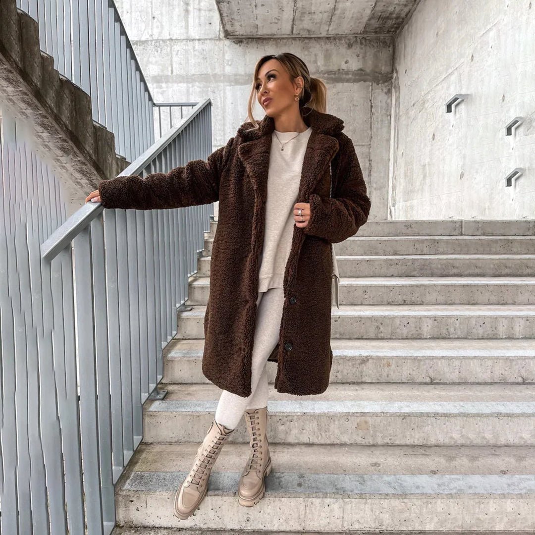 Fiora | Manteau Long d'Hiver Femme Élégant et Doux