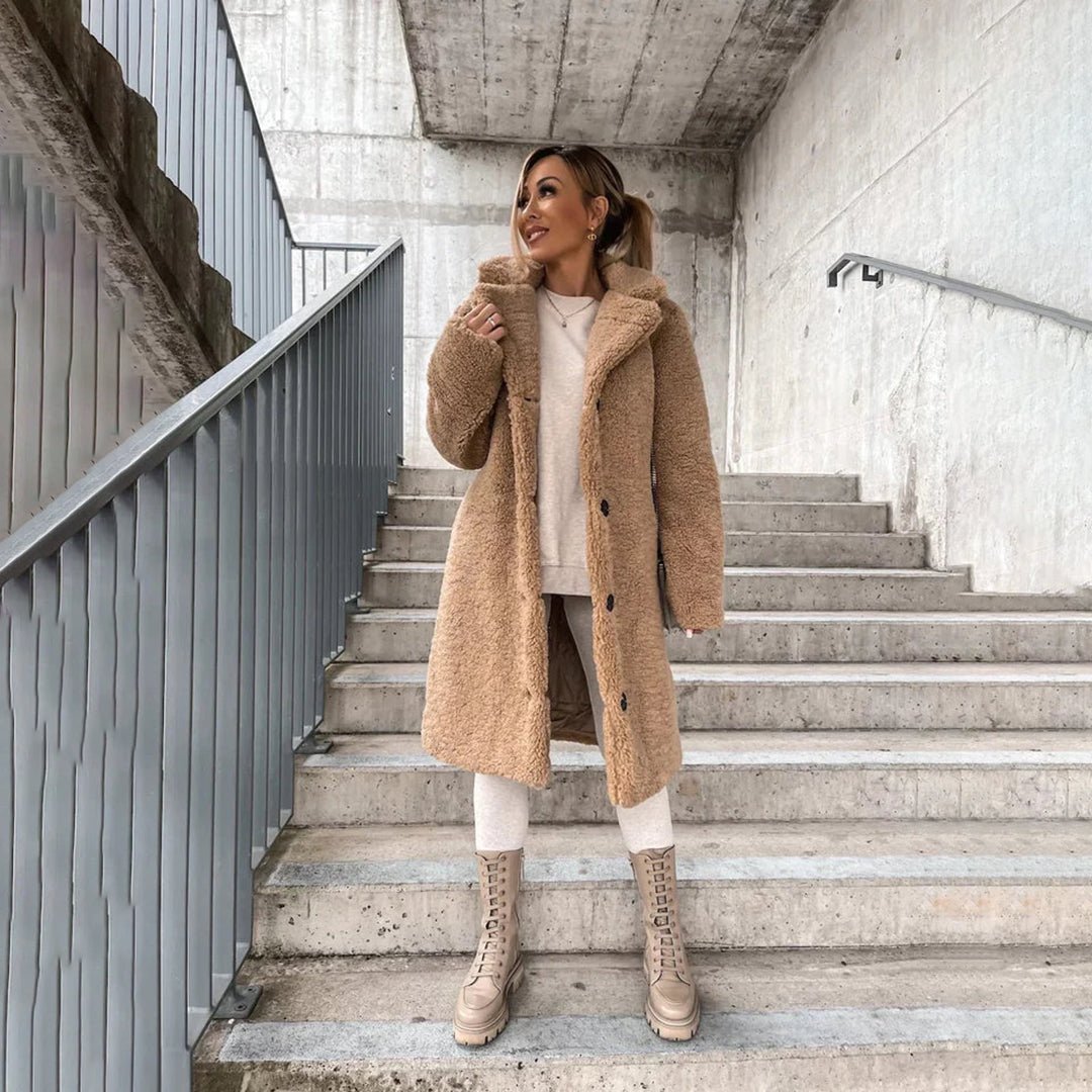 Fiora | Manteau Long d'Hiver Femme Élégant et Doux