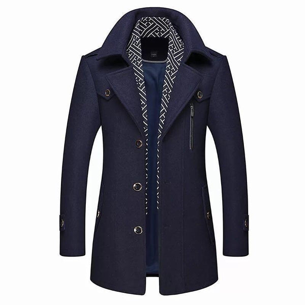 Hartmann | Manteau Classique Élégant pour Homme en Laine Vierge