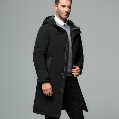 Thalio | Manteau Long d'Hiver Matelassé avec Capuche