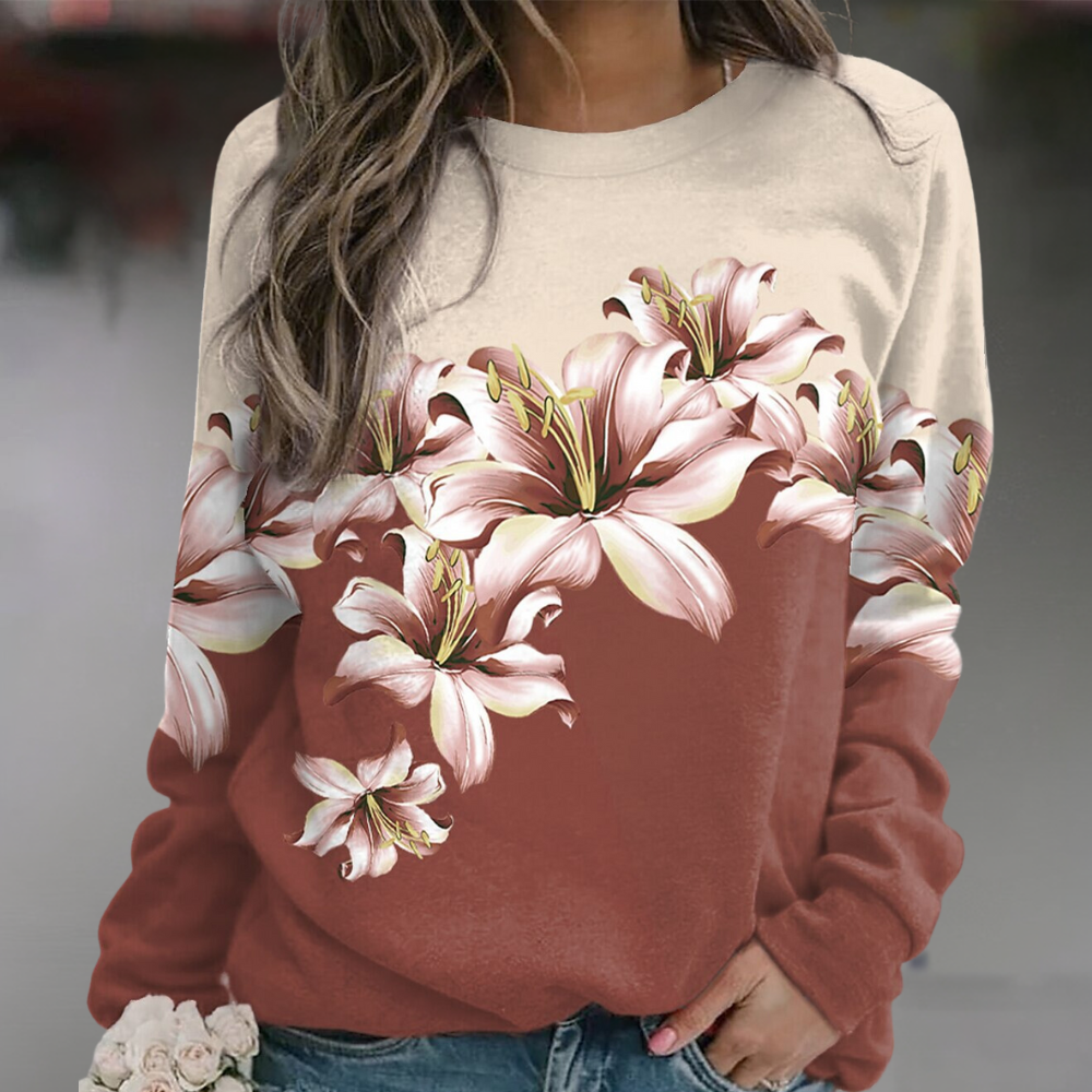 Pull à Fleurs pour Femmes