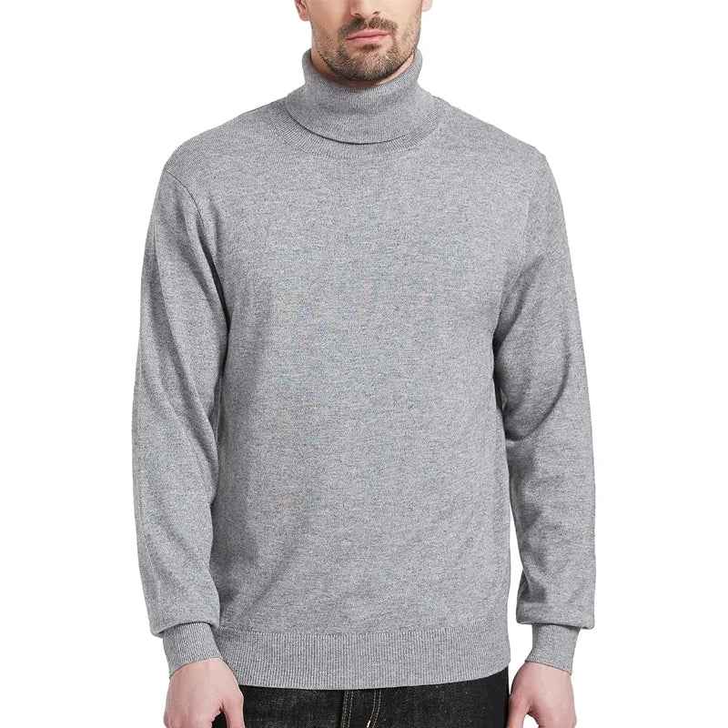 Pull à Col Roulé en Tricot Vintage pour Hommes