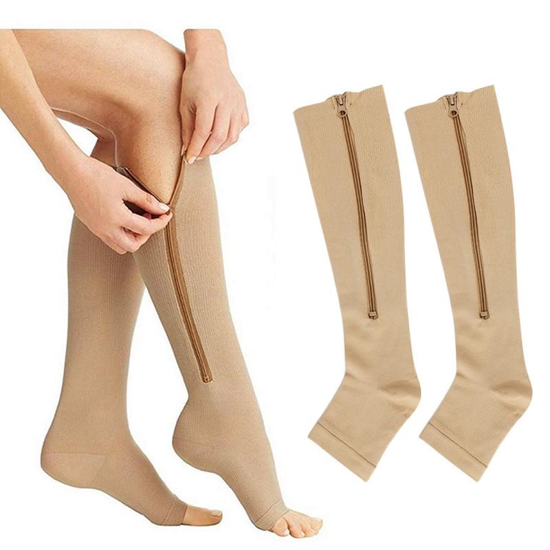 Lysiane | Chaussettes de compression zippées pour femmes