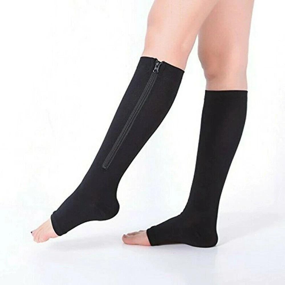 Lysiane | Chaussettes de compression zippées pour femmes